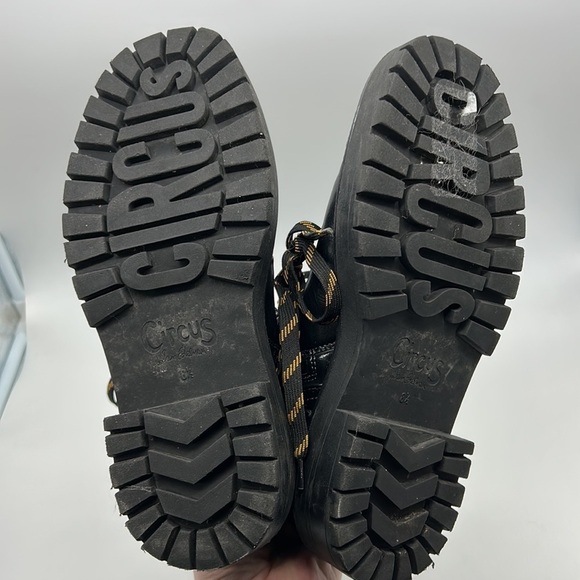 Circus by Sam Edelman Flora Faux Fur‎ Trim Boots Women's 8.5 Combat - Picture 8 of 9